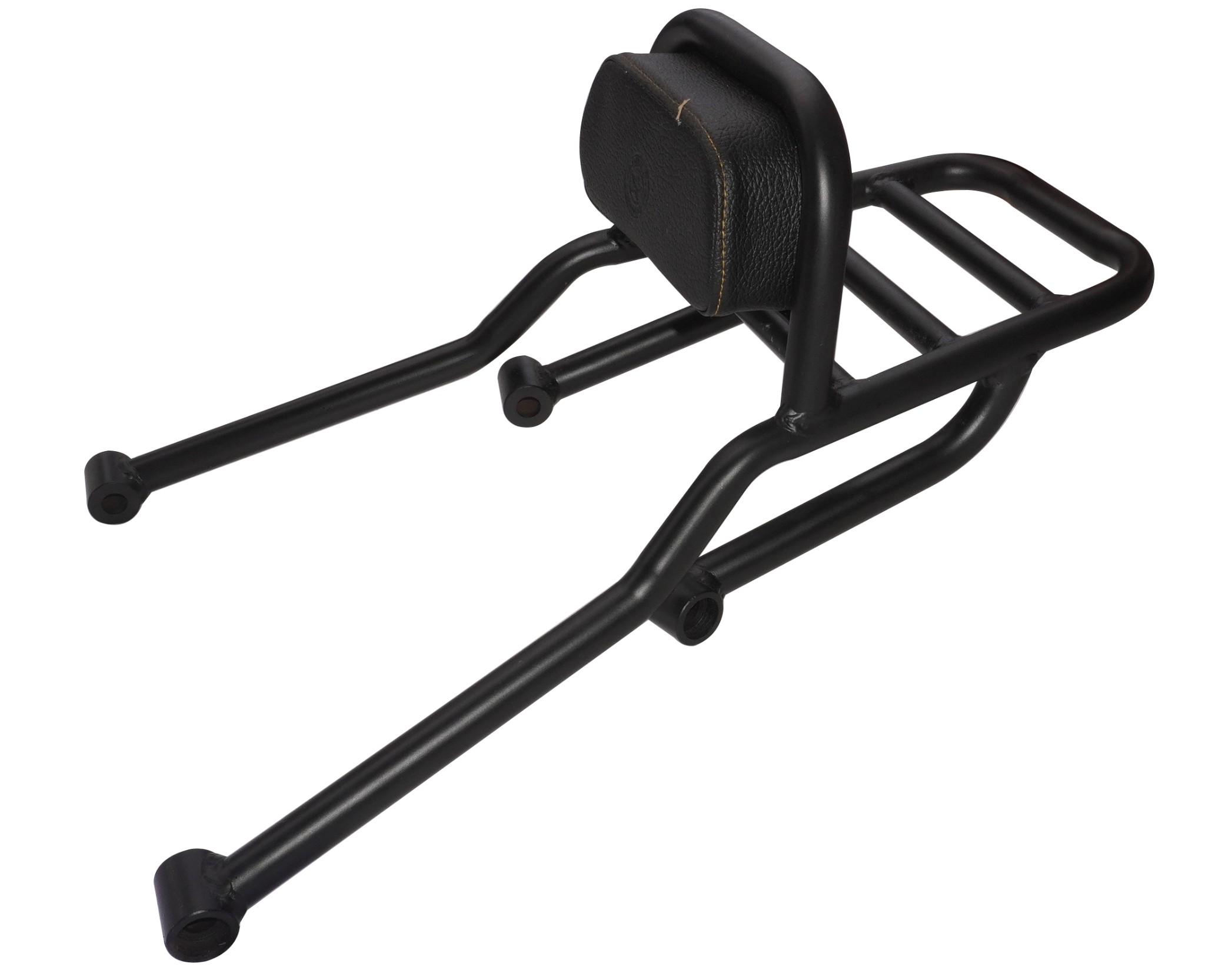 Rear Luggage Carrier With Backrest Pad Black For Royal Enfield Guerrilla 450